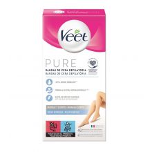 Veet - Legs & Body Enthaarungswachsstreifen Pure - Empfindliche Haut (40u)