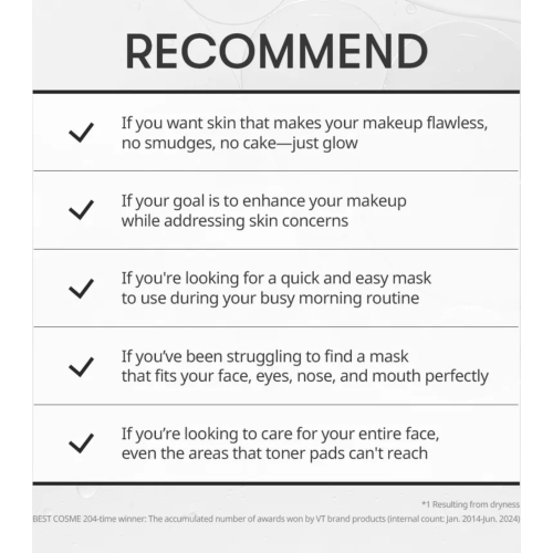 VT Cosmetics - Make-up-Grundierungsmaske 31 Skinpack Retinol - 100 Einheiten