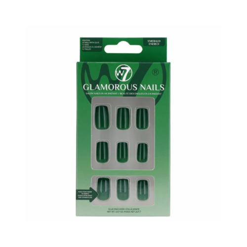 W7 Cosmetics - Künstliche Nägel Glamorous Nails - Emerald Energy