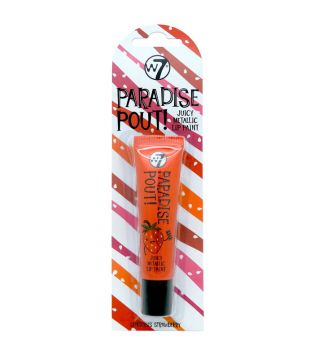 W7 -Paradise Pout! Metallischer flüssiger Lippenstift - Sensuous strawberry