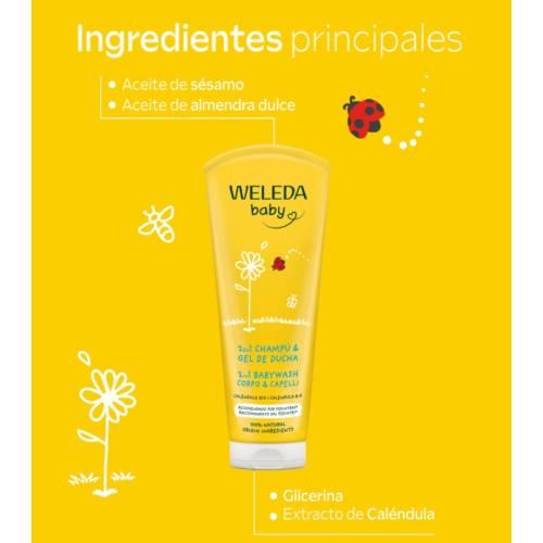 Weleda - Baby Shampoo und Duschgel - Ringelblume