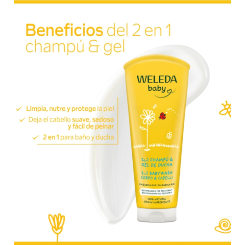 Weleda - Baby Shampoo und Duschgel - Ringelblume