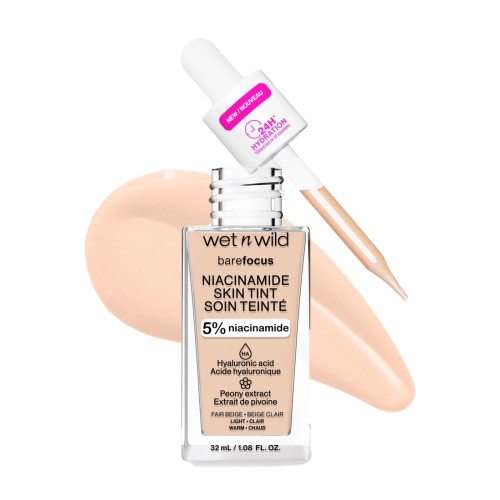 Wet N Wild – Foundation Bare Focus Niacinamide Skin Tint - Fair Beige