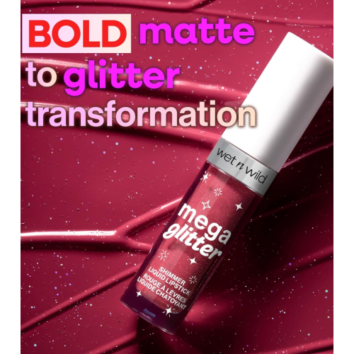 Wet n Wild - Flüssiger Lippenstift mit Schimmer Mega Glitter - Pink Future