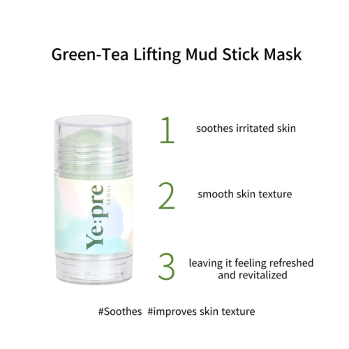 Ye:pre - Gesichtsmaske mit Stick Green-Tea Lifting