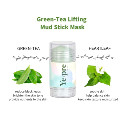 Ye:pre - Gesichtsmaske mit Stick Green-Tea Lifting