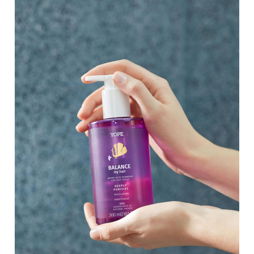 Yope - *Balance My Hair* – Natürliches Shampoo mit Aminosäuren – Fettige Kopfhaut