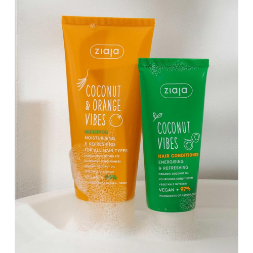 Ziaja - *Coconut and Orange Vibes* – Energetisierender und erfrischender Conditioner mit Kokosnussnoten