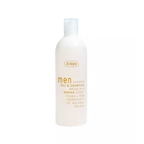 Ziaja - 2-in-1 Duschgel und Shampoo für Männer 400 ml - Mountain pepper