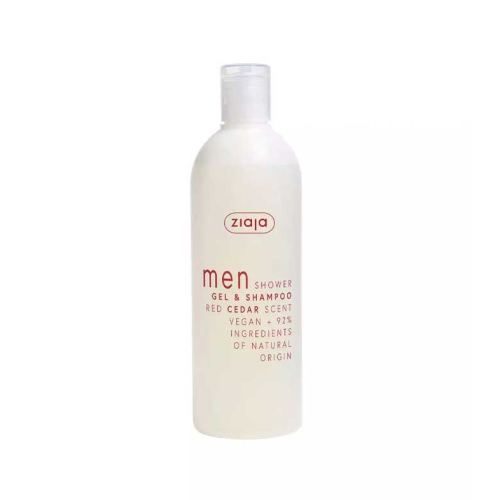 Ziaja - 2 in 1 Duschgel und Shampoo für Männer 400 ml - Red cedar