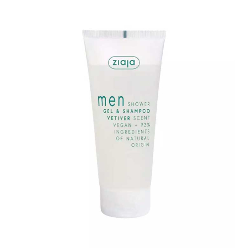 Ziaja - 2-in-1 Duschgel und Shampoo für Männer 200 ml - Vetiver
