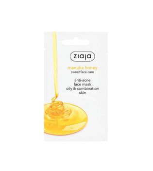 Ziaja - Manuka Anti-Akne-Honig-Gesichtsmaske für fettige Haut