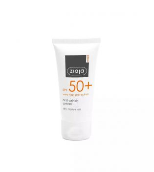 Ziaja Med – Anti-Falten-Sonnenschutzcreme SPF50+ – Trockene und reife Haut