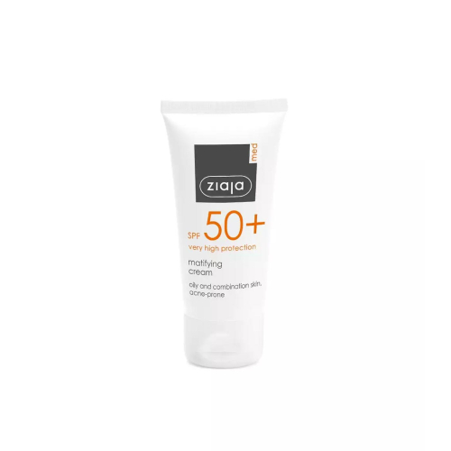 Ziaja Med – Mattierende Sonnenschutzcreme SPF50+ – Fettige und Mischhaut