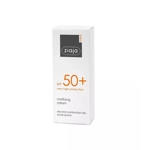 Ziaja Med – Mattierende Sonnenschutzcreme SPF50+ – Fettige und Mischhaut