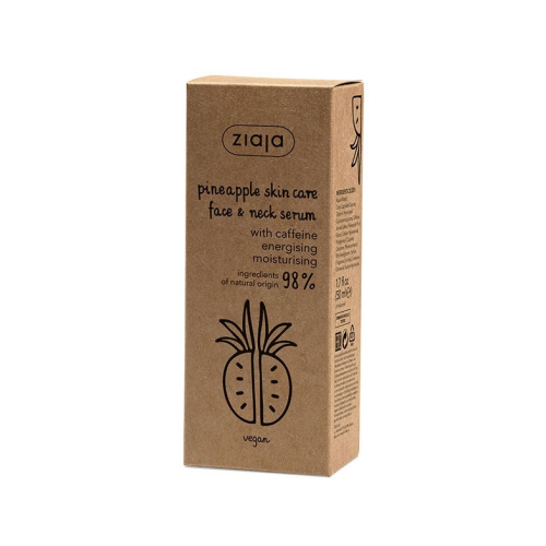 Ziaja - Serum für Gesicht und Hals mit Koffein - Ananas